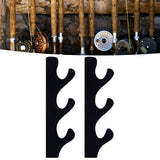 1 Pair Sword Stand Acrylic Three Layer Wall Mounted Sword Display Stand Support for All SwordsBlack - Extra Image