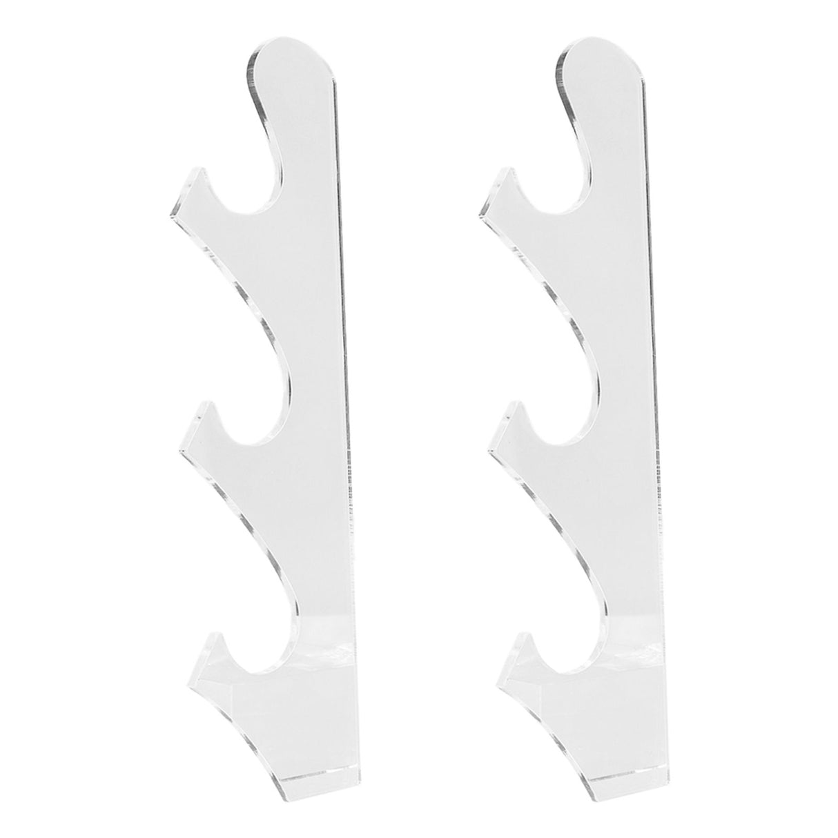 1 Pair Sword Holder Stand Sword Display Rack Wall Mounted Samurai Sword Hanger for HomeTransparent
