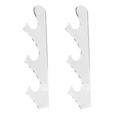 1 Pair Sword Holder Stand Sword Display Rack Wall Mounted Samurai Sword Hanger for HomeTransparent