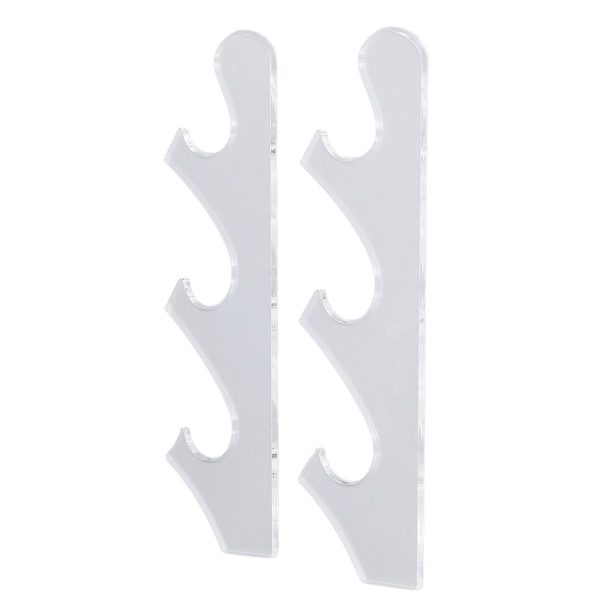 1 Pair Sword Holder Stand Sword Display Rack Wall Mounted Samurai Sword Hanger for HomeTransparent