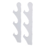 1 Pair Sword Holder Stand Sword Display Rack Wall Mounted Samurai Sword Hanger for HomeTransparent - Low Angle