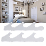 1 Pair Sword Holder Stand Sword Display Rack Wall Mounted Samurai Sword Hanger for HomeTransparent