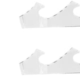 1 Pair Sword Holder Stand Sword Display Rack Wall Mounted Samurai Sword Hanger for HomeTransparent