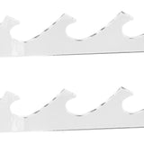 1 Pair Sword Holder Stand Sword Display Rack Wall Mounted Samurai Sword Hanger for HomeTransparent