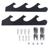 1 Pair Sword Holder Stand Sword Display Rack Wall Mounted Samurai Sword Hanger for HomeBlack