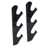 1 Pair Sword Holder Stand Sword Display Rack Wall Mounted Samurai Sword Hanger for HomeBlack