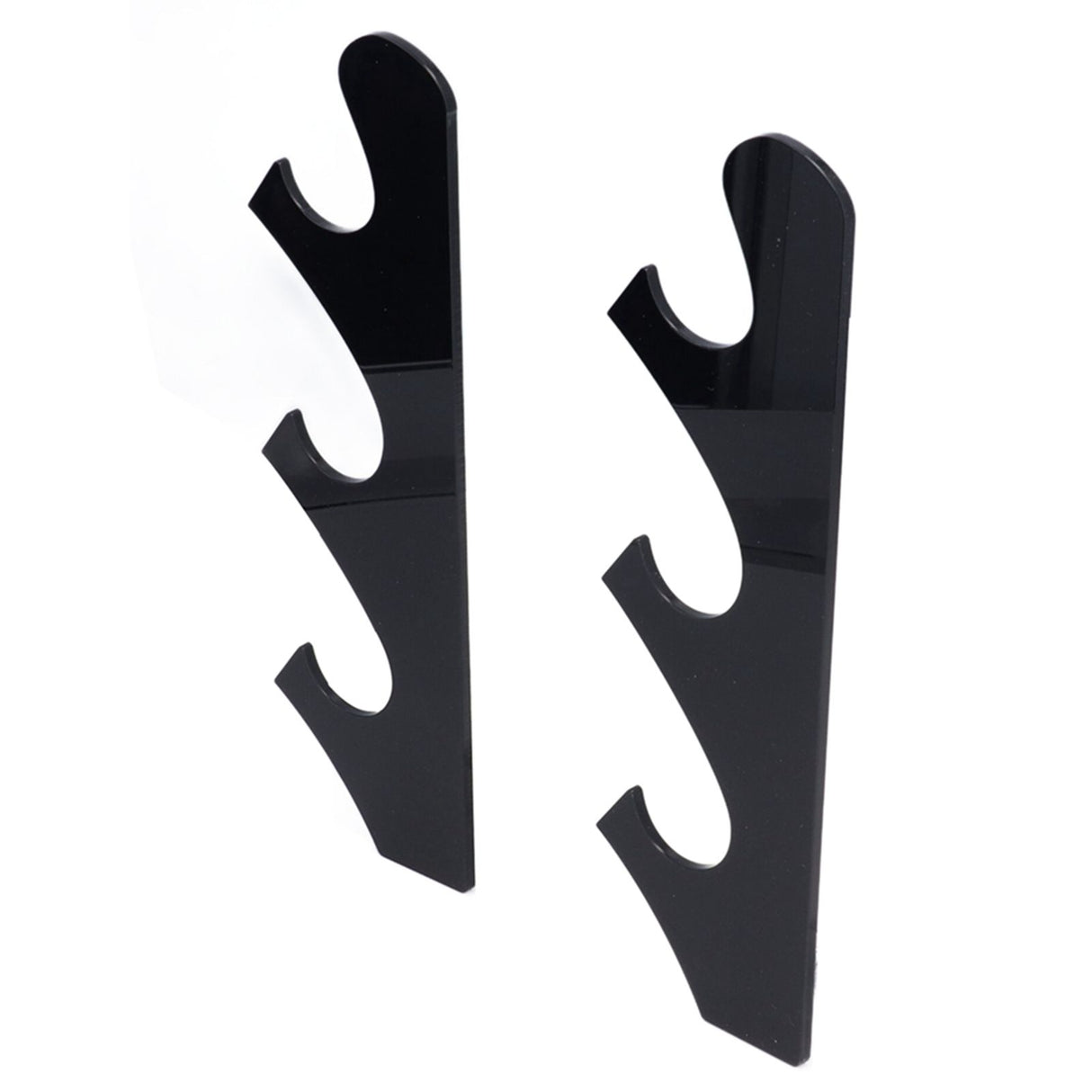 1 Pair Sword Holder Stand Sword Display Rack Wall Mounted Samurai Sword Hanger for HomeBlack