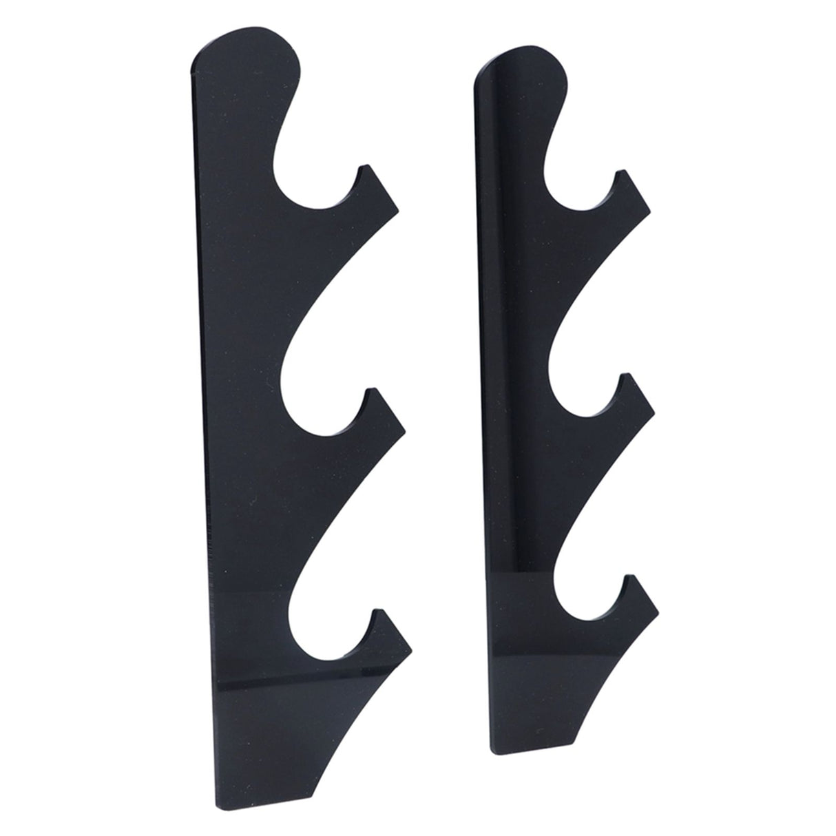 1 Pair Sword Holder Stand Sword Display Rack Wall Mounted Samurai Sword Hanger for HomeBlack