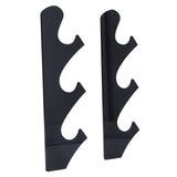 1 Pair Sword Holder Stand Sword Display Rack Wall Mounted Samurai Sword Hanger for HomeBlack