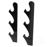 1 Pair Sword Holder Stand Sword Display Rack Wall Mounted Samurai Sword Hanger for HomeBlack