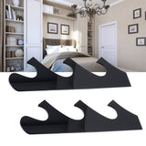 1 Pair Sword Holder Stand Sword Display Rack Wall Mounted Samurai Sword Hanger for HomeBlack