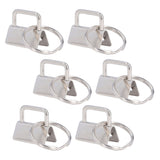 40PCS Key Fob Hardware DIY Craft Project Fine Workmanship High Hardness Iron Material Keychain Hardware