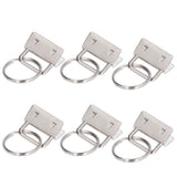 40PCS Key Fob Hardware DIY Craft Project Fine Workmanship High Hardness Iron Material Keychain Hardware - 45-Degree Angle