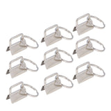 40PCS Key Fob Hardware DIY Craft Project Fine Workmanship High Hardness Iron Material Keychain Hardware - Close-Up Angle
