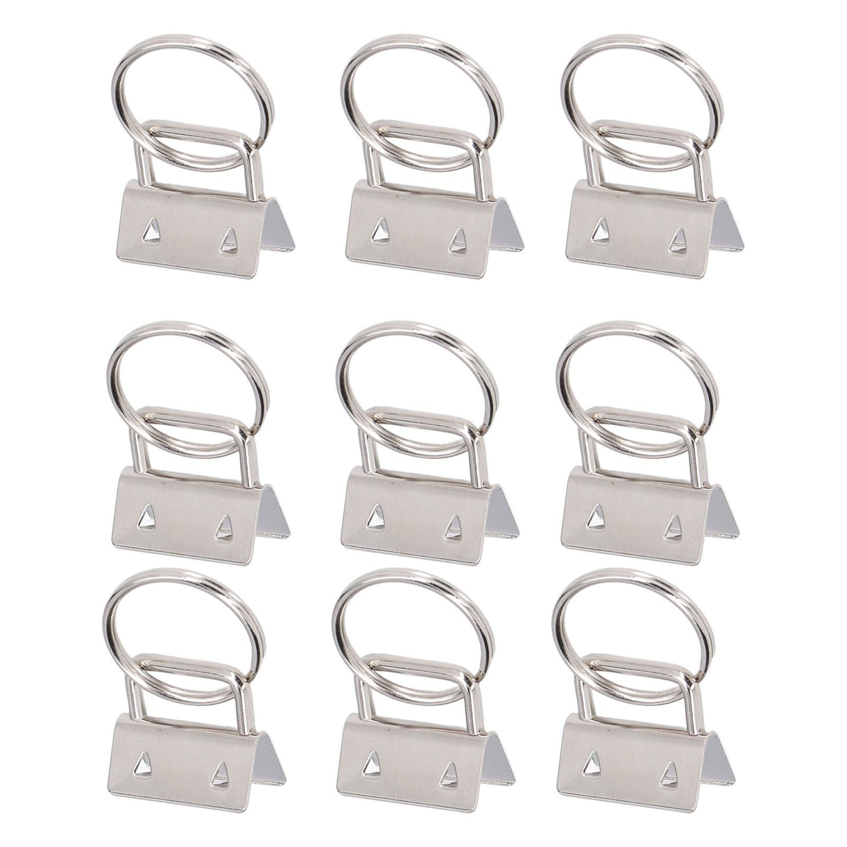 40PCS Key Fob Hardware DIY Craft Project Fine Workmanship High Hardness Iron Material Keychain Hardware