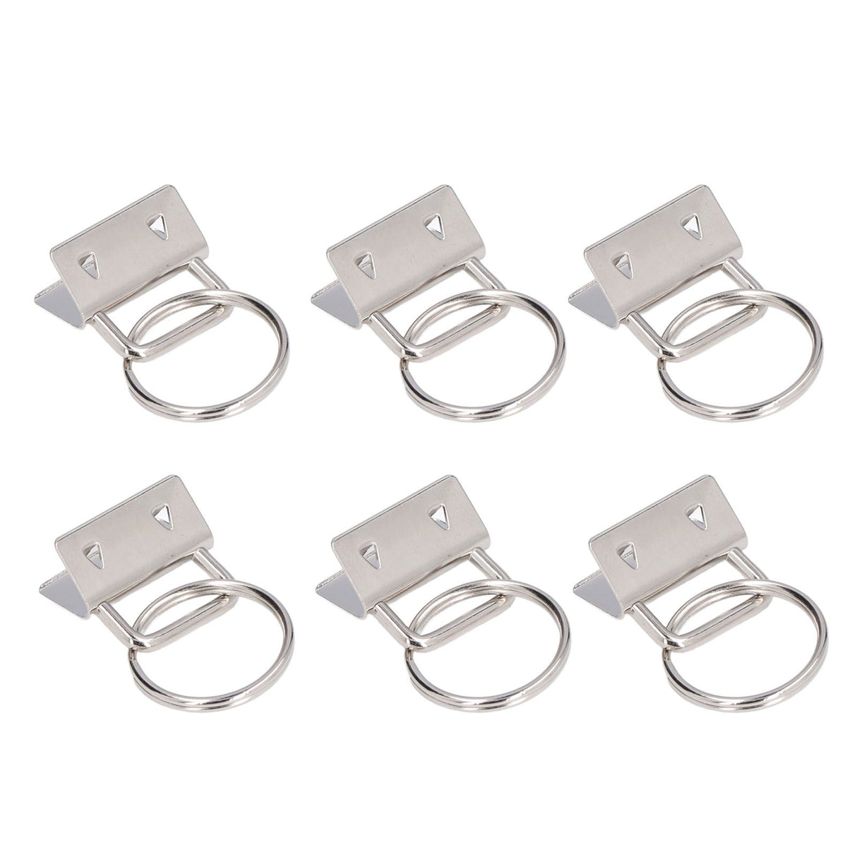 40PCS Key Fob Hardware DIY Craft Project Fine Workmanship High Hardness Iron Material Keychain Hardware