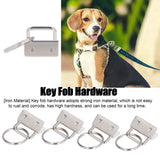40PCS Key Fob Hardware DIY Craft Project Fine Workmanship High Hardness Iron Material Keychain Hardware