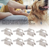 40PCS Key Fob Hardware DIY Craft Project Fine Workmanship High Hardness Iron Material Keychain Hardware - Extra Image