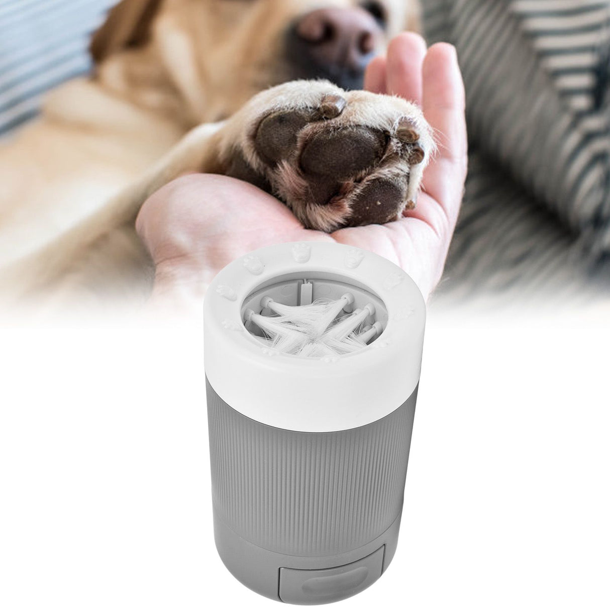 Dog Paw Cleaner Portable Dog Paw Washer Cup Lightweight Pet Paw Cleaning Tool for HomeGrey