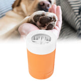 Dog Paw Cleaner Portable Dog Paw Washer Cup Lightweight Pet Paw Cleaning Tool for HomeOrange - Extra Image