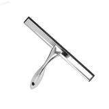 Stainless Steel Squeegee Window Shower Blade Squeegee Glass Cleaning Tool for Office Bathroom