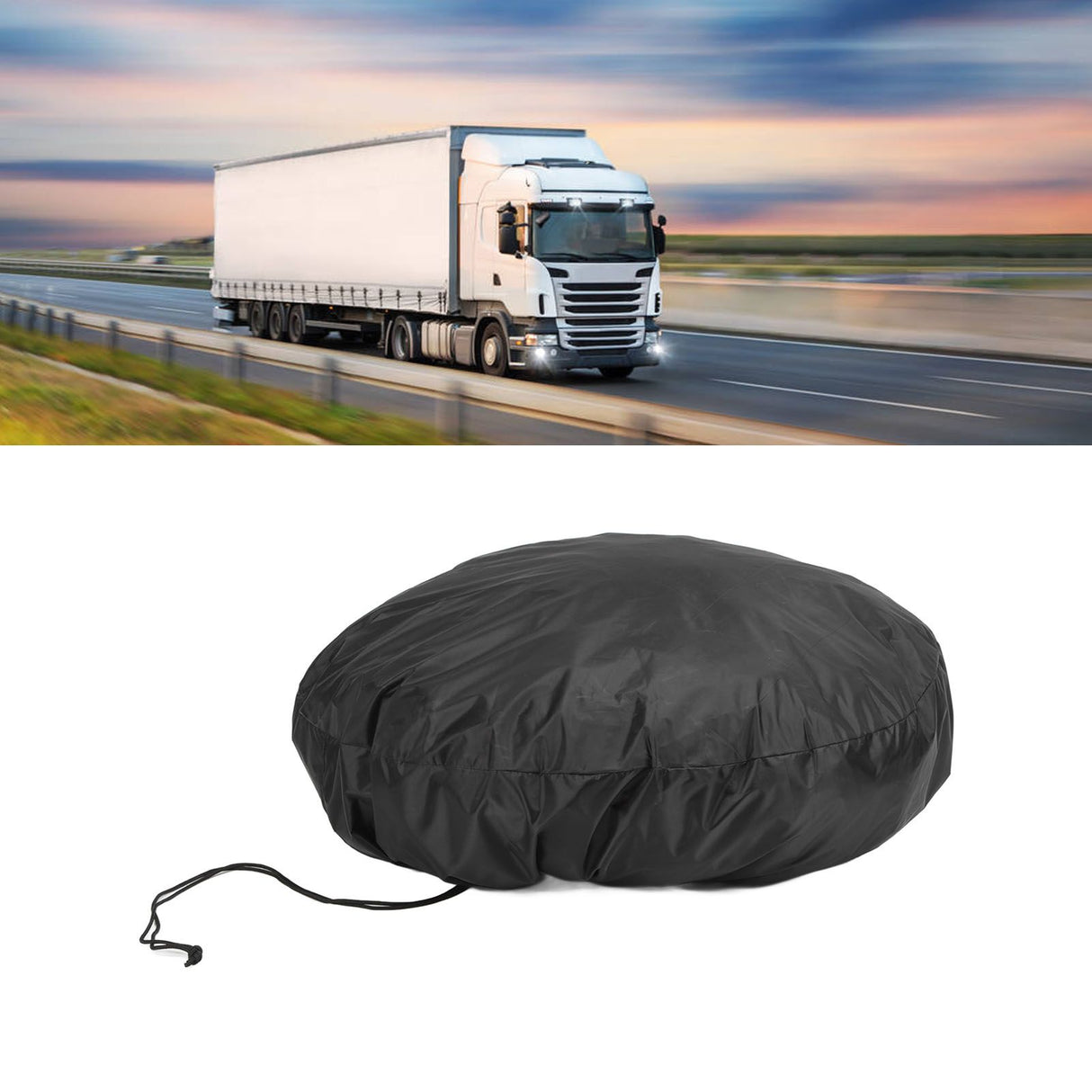 Tire Cover Universal Waterproof Multifunctional Tire Storage Bags for Motorhomes Boat Trailers Campers Jeeps TrucksBlack L