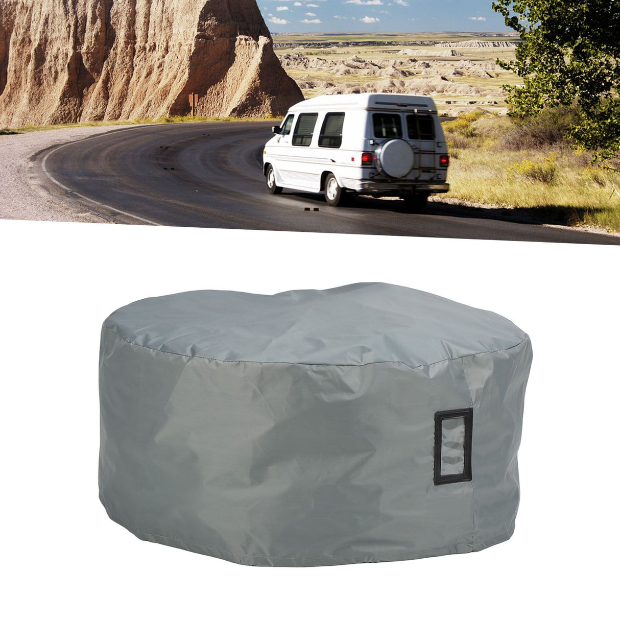 Tire Cover Universal Waterproof Multifunctional Tire Storage Bags for Motorhomes Boat Trailers Campers Jeeps TrucksGrey S