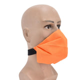 Deformable Face Mask Multifunctional Reusable Mask Washable Protective Mask Ear Strap Free Mouth CoverOrange - Low Angle