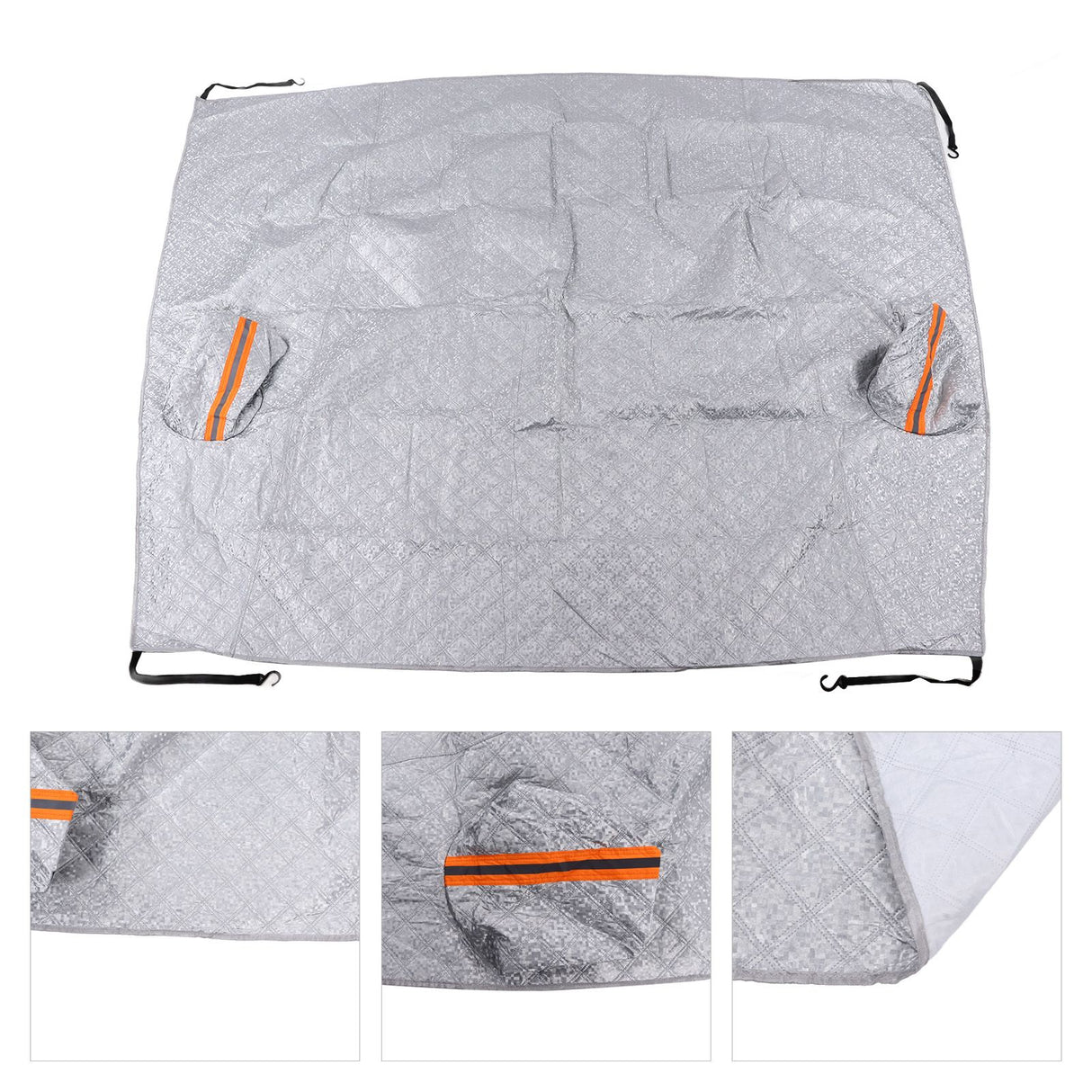 197x217cm Universal Windshield Snow Cover with Reflective Strip Car Rain Proof Windshield Cover Protector