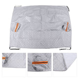 197x217cm Universal Windshield Snow Cover with Reflective Strip Car Rain Proof Windshield Cover Protector - Low Angle
