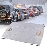 197x217cm Universal Windshield Snow Cover with Reflective Strip Car Rain Proof Windshield Cover Protector - Extra Image