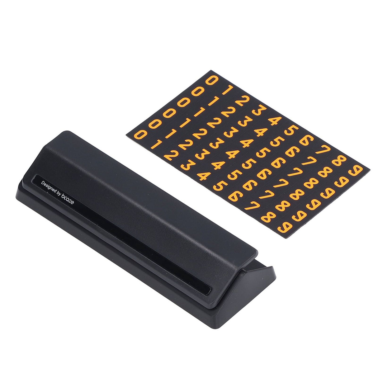 Car Temporary Parking Sign Stable Structure Environmentally Friendly Small Compact Exquisite Number PlateBlack