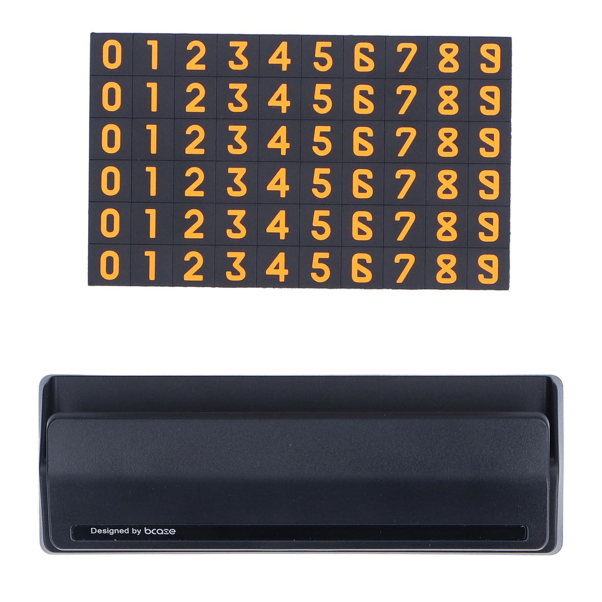 Car Temporary Parking Sign Stable Structure Environmentally Friendly Small Compact Exquisite Number PlateBlack