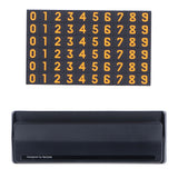 Car Temporary Parking Sign Stable Structure Environmentally Friendly Small Compact Exquisite Number PlateBlack