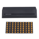 Car Temporary Parking Sign Stable Structure Environmentally Friendly Small Compact Exquisite Number PlateBlack