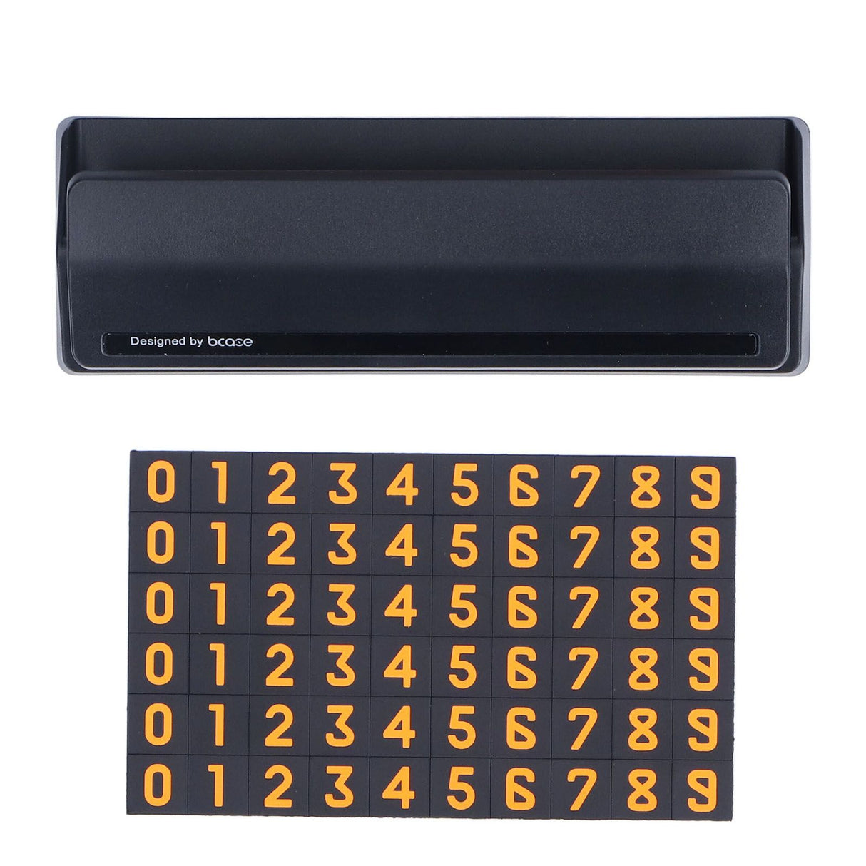Car Temporary Parking Sign Stable Structure Environmentally Friendly Small Compact Exquisite Number PlateBlack