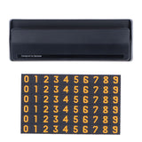 Car Temporary Parking Sign Stable Structure Environmentally Friendly Small Compact Exquisite Number PlateBlack