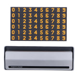 Car Temporary Parking Sign Stable Structure Environmentally Friendly Small Compact Exquisite Number PlateSilver