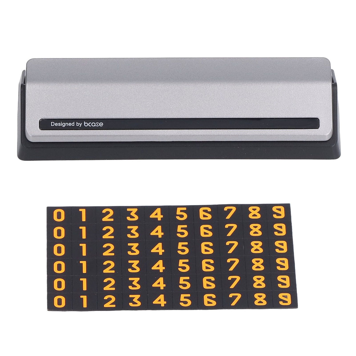 Car Temporary Parking Sign Stable Structure Environmentally Friendly Small Compact Exquisite Number PlateSilver