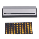 Car Temporary Parking Sign Stable Structure Environmentally Friendly Small Compact Exquisite Number PlateSilver