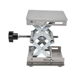 Adjustable Lifting Platform Laboratory Lift Stand Stainless Steel Lifting Table Welding Positioner Tool - Side View