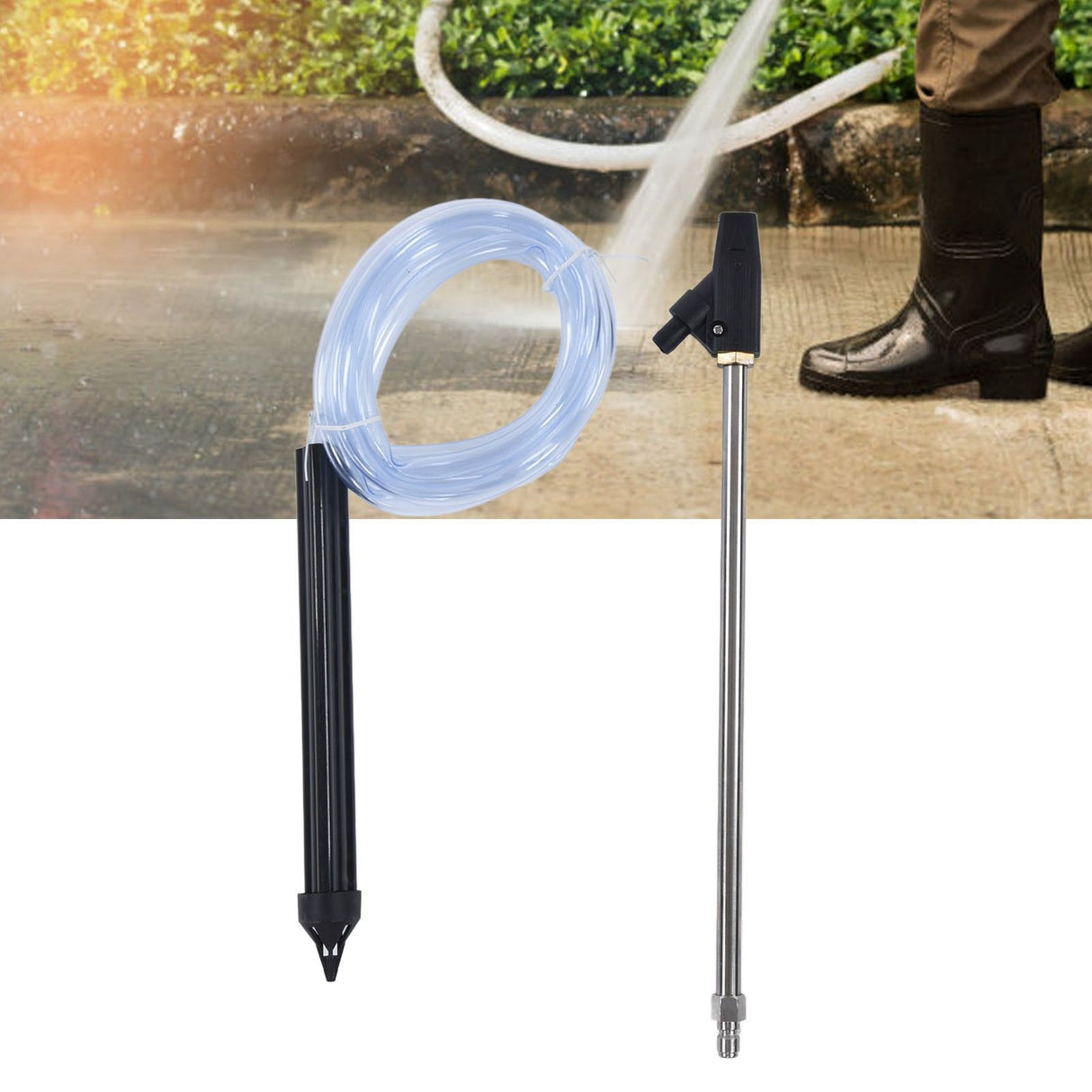 High Pressure Washer Sandblasting Kit Sand Blast Nozzle Sandblaster Attachment for Garden