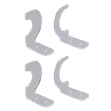 2Pack Wall Mount Sword Display Hanger Hanging Acrylic Holder Rack Organizer for Home OfficeTransparent