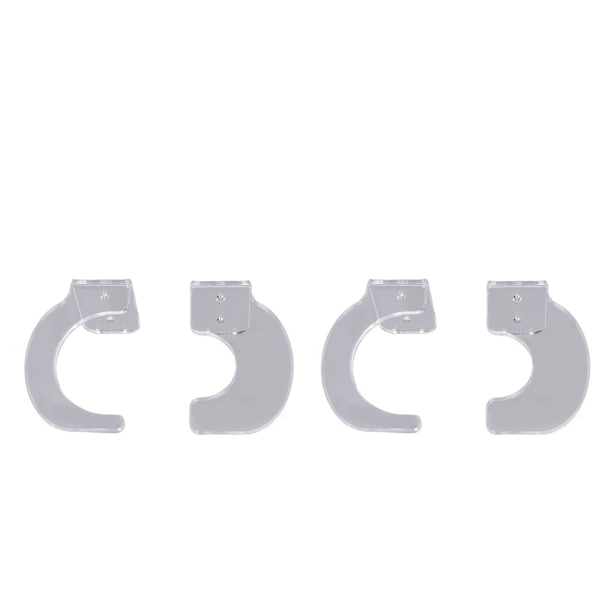 2Pack Wall Mount Sword Display Hanger Hanging Acrylic Holder Rack Organizer for Home OfficeTransparent