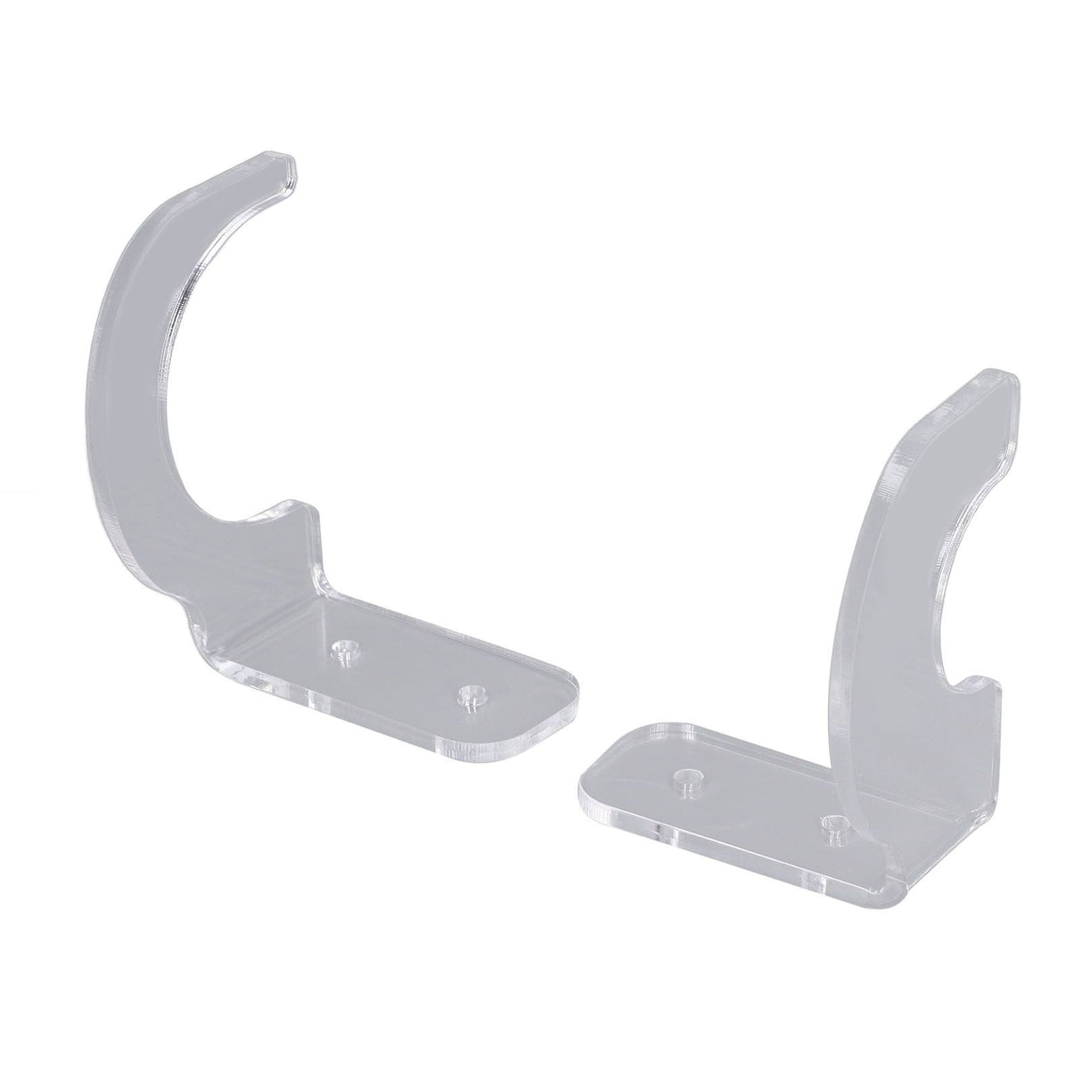 2Pack Wall Mount Sword Display Hanger Hanging Acrylic Holder Rack Organizer for Home OfficeTransparent