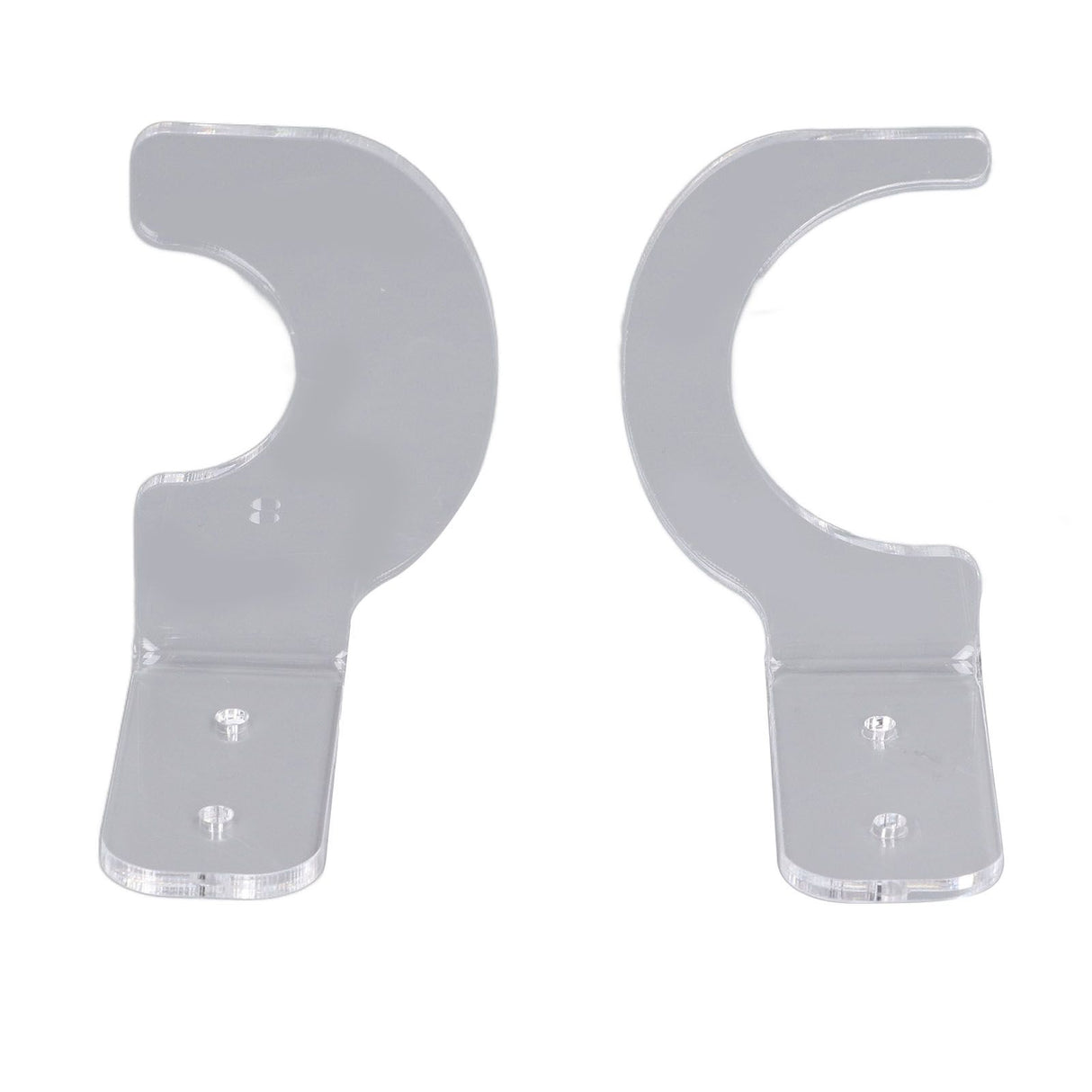 2Pack Wall Mount Sword Display Hanger Hanging Acrylic Holder Rack Organizer for Home OfficeTransparent