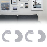 2Pack Wall Mount Sword Display Hanger Hanging Acrylic Holder Rack Organizer for Home OfficeTransparent