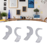 2Pack Wall Mount Sword Display Hanger Hanging Acrylic Holder Rack Organizer for Home OfficeTransparent