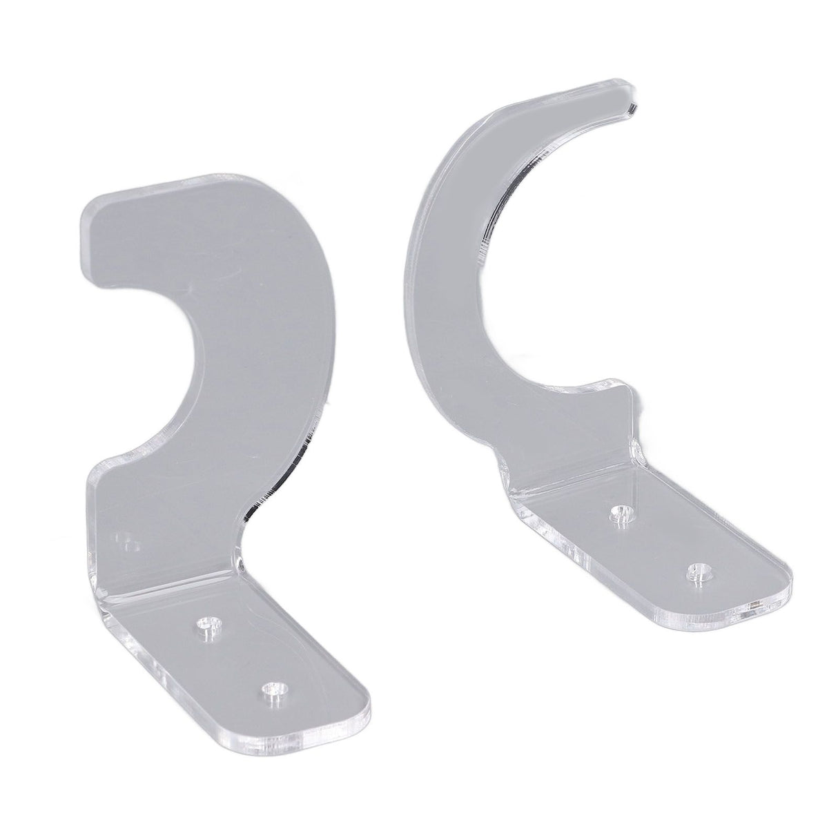 2Pack Wall Mount Sword Display Hanger Hanging Acrylic Holder Rack Organizer for Home OfficeTransparent