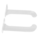 1Pair Yoga Mat Wall Mount Holder Acrylic Yoga Mat Wall Hanger Storage Rack Household Exercise Yoga Mat BracketTransparent